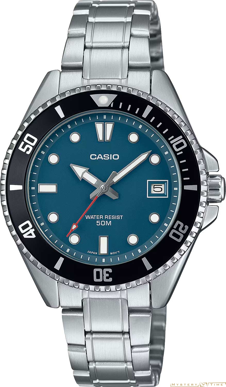 Часы японские наручные мужские кварцевые на браслете Casio MDV-10D-2A1