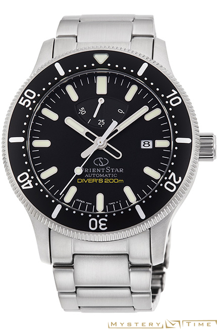 Часы японские наручные мужские механические с автоподзаводом на браслете Orient RE-AU0301B00B